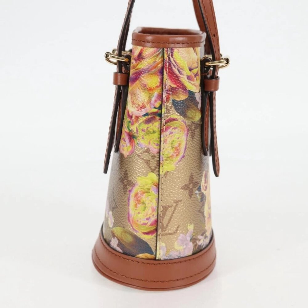 LOUIS VUITTON LV Garden Nano Bucket Shoulder Bag Beige M81724 LV Auth 130468SM - Picture 5 of 15